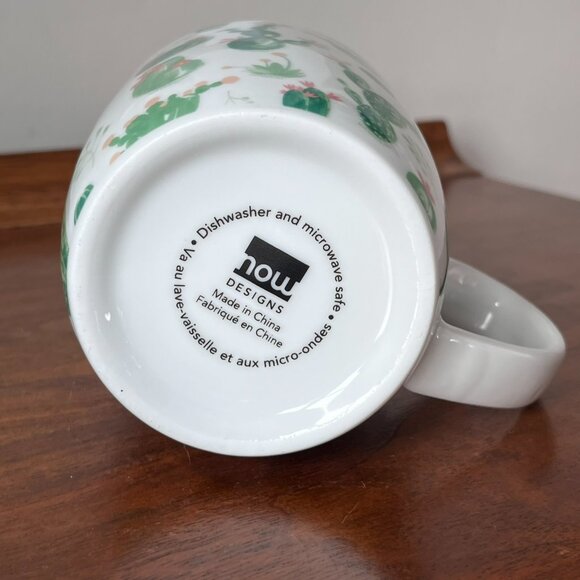 Now Designs Cacti Porcelain Mug Cactus Coffee Cup 12 oz Plants Botanical Nature - Picture 7 of 8